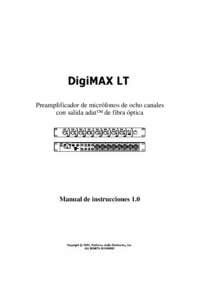 Para ver o documento Presonus DigiMax LT Manual do Utilizador