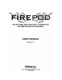 Para ver o documento Presonus FP10 Manual do Utilizador